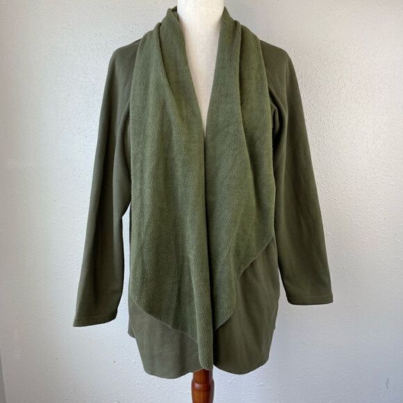 Drew Open Front Fleece Jacket Size L EUC - Picture 1 of 8